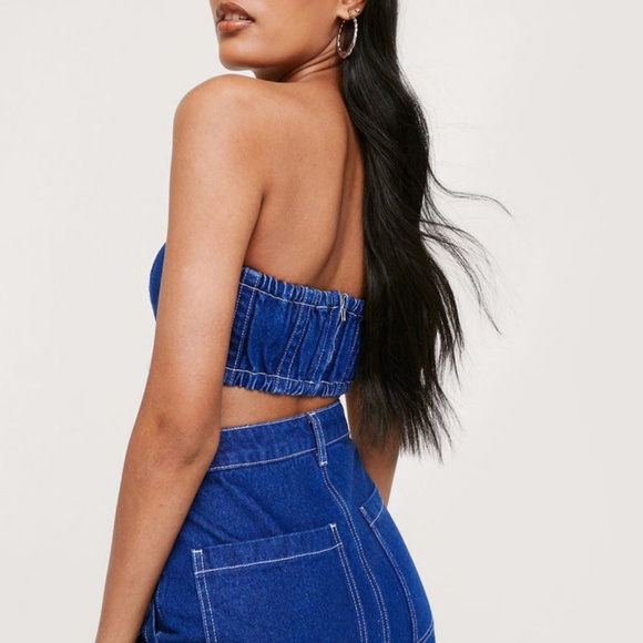 ASOS DENIM tube top M NWOT - Picture 3 of 3